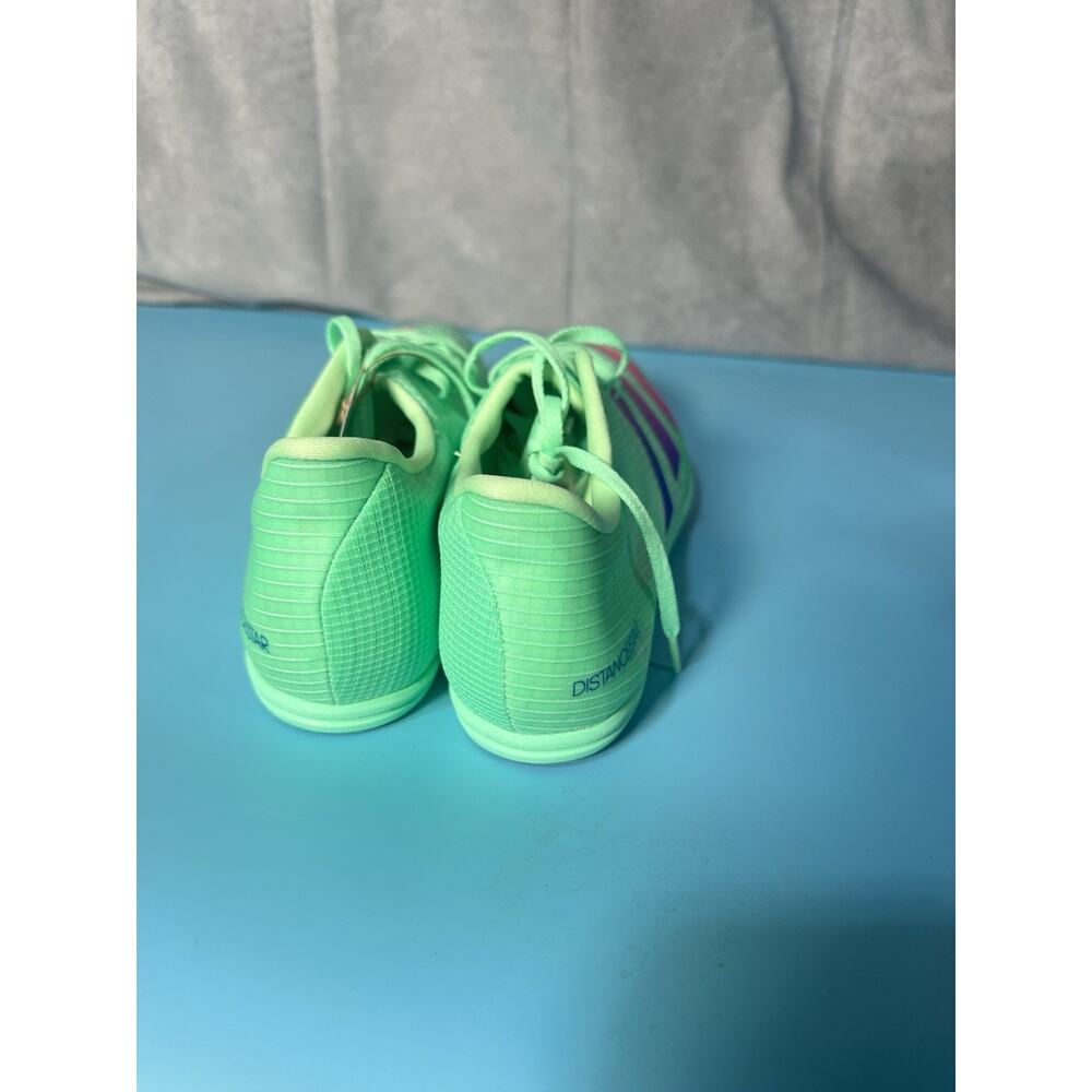 Adidas Adizero Distancestar Track Shoes Men’s Size 11 GV9078 Mint Green Pink NEW - Picture 5 of 9